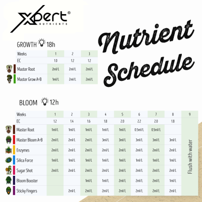 Xpert Nutrients Kit – Master Grow/Bloom/Root x 5L