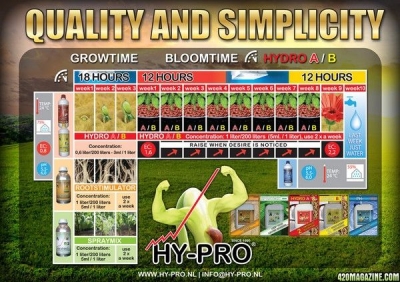 Hy-Pro Hydro A/B 20L – Mineraldünger für Wachstum und Blüte in Hydrokulturen