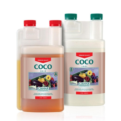 Canna Coco Nutrient Part A und B 1L – Mineraldünger für Wachstum und Blüte in Kokosnüssen